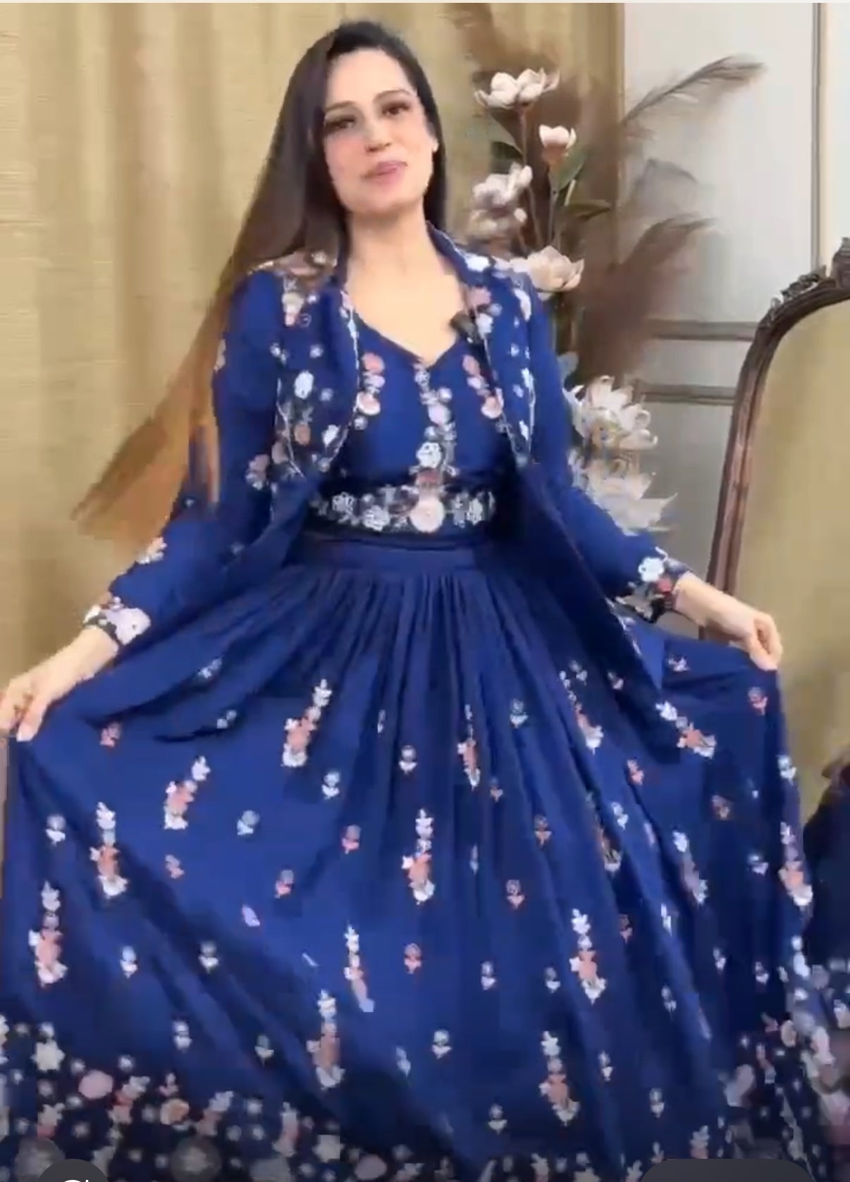 Lehenga Indowestern style