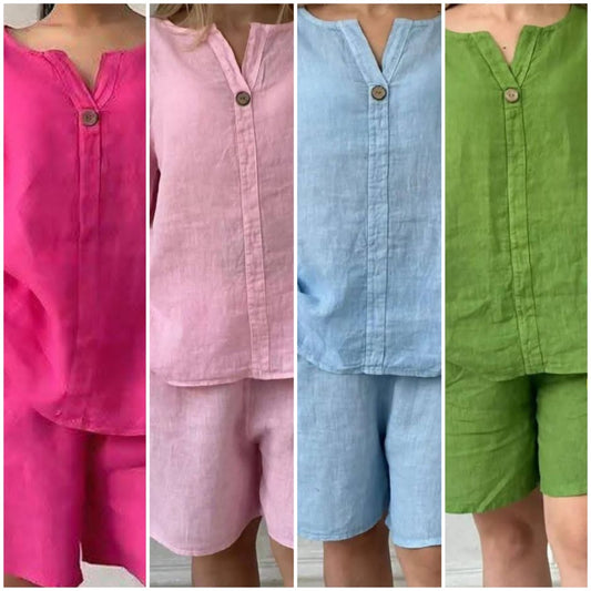 Cotton flex short kurta set