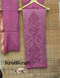 Bandhani Kurta Bottom Dupatta Set