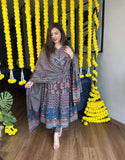 Ajrakh Anarkali suit