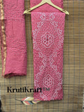 Bandhani Kurta Bottom Dupatta Set