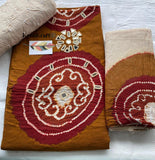 Bandhej kurta bottom dupatta set