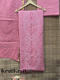 Bandhani Kurta Bottom Dupatta Set