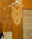 Bandhej Kurta Bottom Dupatta Set