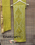 Bandhani Kurta Bottom Dupatta Set