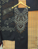 Bandhej Kurta Bottom Dupatta Set