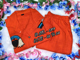 Khadi co-ord set with hand embroidery work