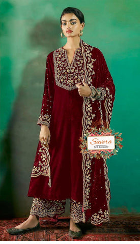 Velvet Collection Kurta Set