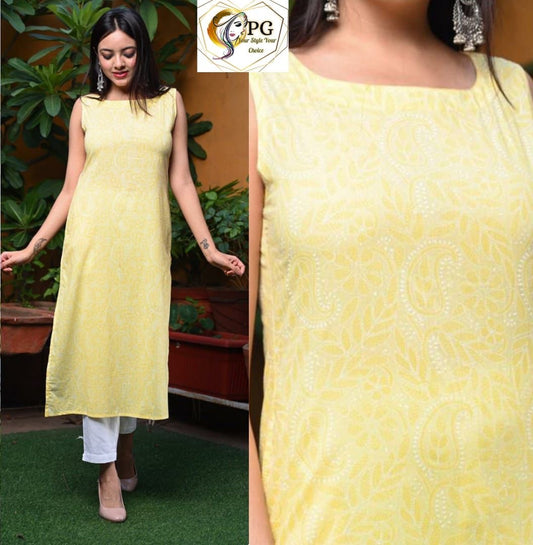 Sleeveless Kurti